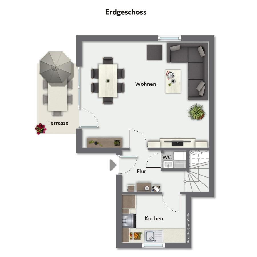 Sanddornweg Wohnung 13 A 博尔滕哈根 外观 照片